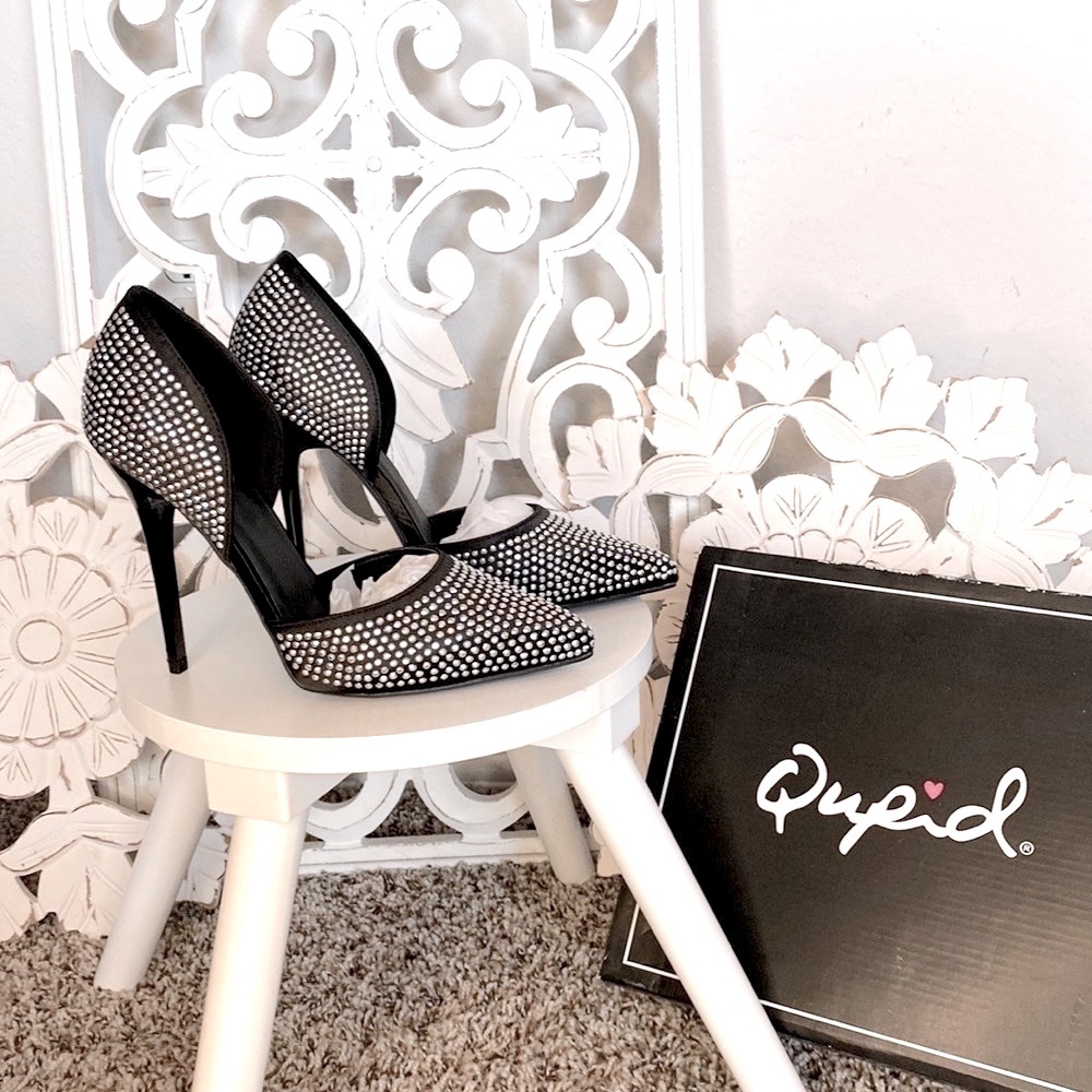 Qupid Women's Rhinestone Dress Pump! BRAND NEW IN BOX, SAME DAY SHIPPING! - Picture 2 of 15